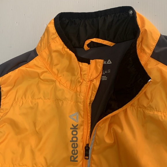Reebok Bright Orange /yellowSleeveless Jacket - Picture 4 of 15